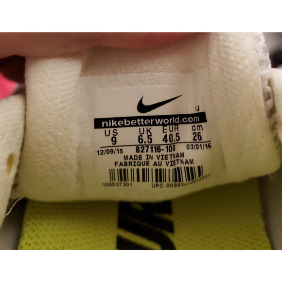 Nike Free Distance Womens Size 9 Hyper Jade White Running Shoes 827116 100 - Picture 10 of 10